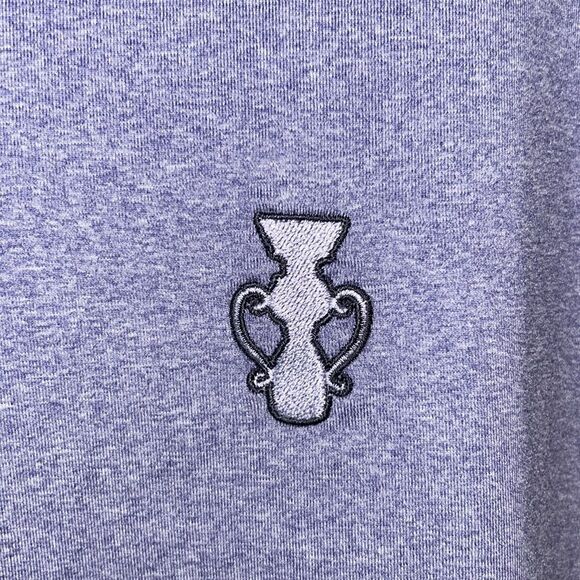 NEW Matte Grey Men’s Purple Polo Shirt - Picture 4 of 8